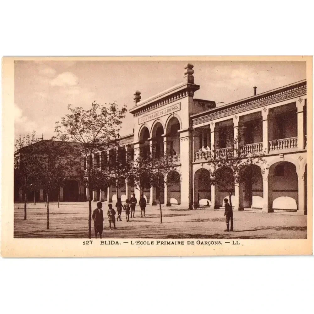 127 Blida. L'ecole Primaire De Garcons. - LL. Postcard
